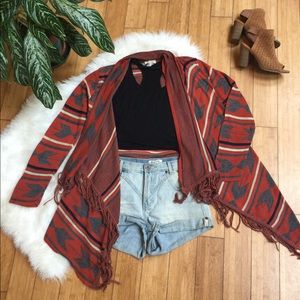 Southwestern Wrap Sweater